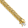 14k Yellow Gold 7.25in Mesh Bracelet with Box Clasp 6.75mm Wide