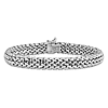 14k White Gold Ladies' 7.25in Mesh Bracelet 7mm Thick