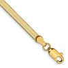 14k Yellow Gold 7in Silky Herringbone Bracelet 3.0mm
