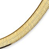 14k Yellow Gold 24in Silky Herringbone Chain 5.5mm