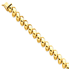 14k Yellow Gold 8in San Marco Bracelet 10mm