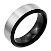 Stainless Steel Black Plated 8mm Brushed Band