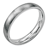 4mm Brushed Stainless Steel Ring