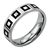 6mm Stainless Steel Ring with Enamel