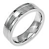 Stainless Steel 6mm Ring with Brushed Groove