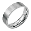 6mm Brushed Stainless Steel Flat Ring