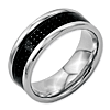 Stainless Steel Carbon Fiber 8mm Band