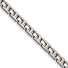 Stainless Steel Brushed Bracelet with Small Polished Links 8.5in