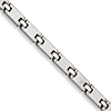 Stainless Steel Flat Link Bracelet 8.5in