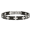 Stainless Steel Bracelet - Black-plated 8.25in