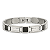 Stainless Steel Carbon Fiber Bracelet 8.75n