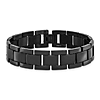 Stainless Steel Black-plated 8.5in Polished Bracelet