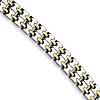 Gold-Plated 8.75in Stainless Steel Bracelet
