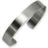 Stainless Steel 8in Brushed Cuff Bangle