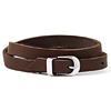 8 1/2in Brown Leather Bracelet with Buckle Clasp