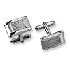 Gray Carbon Fiber Stainless Steel Cufflinks