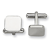 Stainless Steel Small Oblong Polished Cufflinks