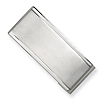 Stainless Steel Brushed Money Clip with Polished Edges