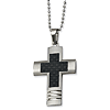 Stainless Steel Cross 1 3/4in with Bead Chain