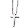 Stainless Steel 1 3/8in Cross with 22in Bead Chain