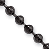 3mm Stainless Steel Black-Plated Ball Chain