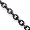 2.3mm Stainless Steel Black-Plated Cable Chain