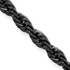 4mm Stainless Steel Black-Plated Rope Chain
