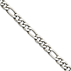 Stainless Steel 5.3mm Figaro Chain