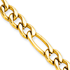 Gold-Plated Stainless Steel 6.3mm Figaro Chain