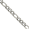 Stainless Steel 8.4mm Figaro Chain