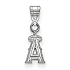 Sterling Silver 3/8in Los Angeles Angels Logo Pendant