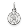 Sterling Silver 3/8in Round Houston Astros Pendant