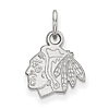 Chicago Blackhawks Charm 3/8in Sterling Silver