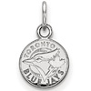 Sterling Silver 3/8in Toronto Blue Jays Logo Pendant