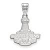 Sterling Silver 5/8in Washington Capitals 2018 Stanley Cup Pendant
