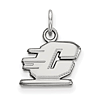 Central Michigan University C Charm 3/8in Sterling Silver