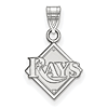Sterling Silver 1/2in Tampa Bay Rays Logo Pendant