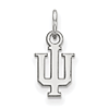 10kt White Gold 3/8in Indiana University Logo Pendant