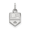 Los Angeles Kings Charm 3/8in 14k White Gold