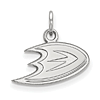 14k White Gold Anaheim Ducks Logo Charm 3/8in
