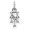 Sterling Silver 3/8in New York Mets NY Pendant