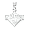 Sterling Silver Washington Nationals World Series 2019 Pendant 5/8in 