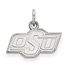 Sterling Silver 3/8in Oklahoma State University OSU Pendant