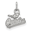 Sterling Silver 3/8in Baltimore Orioles Pendant