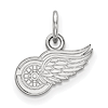 Sterling Silver 3/8in Detroit Red Wings Logo Charm