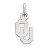 Sterling Silver 3/8in University of Oklahoma Pendant