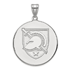 United States Military Academy Charm 3/8in 10k White Gold