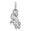 Sterling Silver 3/8in Chicago White Sox Logo Pendant