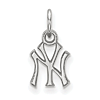 Sterling Silver 3/8in New York Yankees Pendant