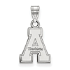 Appalachian State University A Pendant 1/2in Sterling Silver